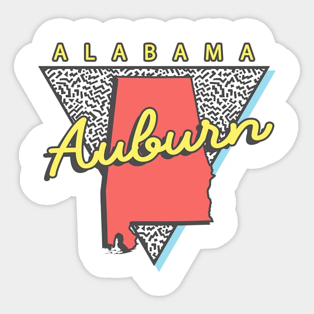 Auburn Alabama Triangle Sticker by manifest